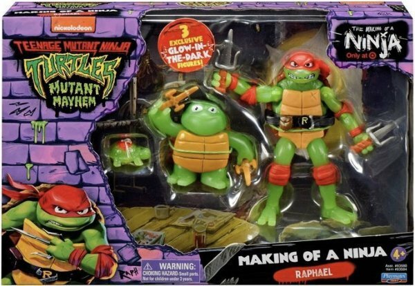 限定 プレイメイツ ミュータントタートルズ ミュータントパニック ラファエロ フィギュア Playmates TMNT タートルズ 蓄光 GID ミューパニ