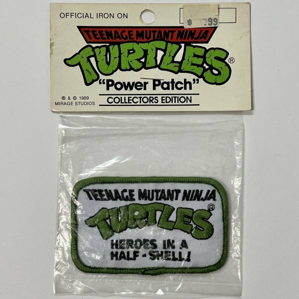 1989 タートルズ ビンテージ ワッペン TMNT ミュータントタートルズ TURTLES 刺繍 パッチ