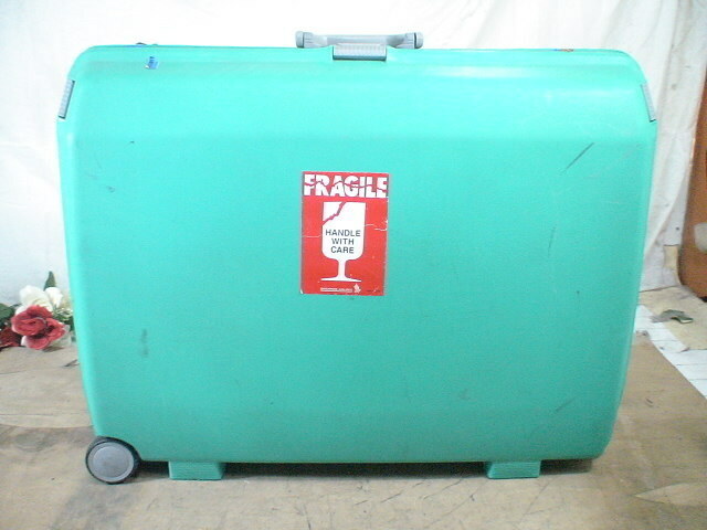 4728　Samsonite　緑　スーツケース　キャリケース　旅行用　ビジネストラベルバック