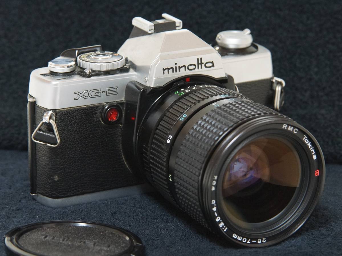 MINOLTA XG-E RMC TOKINA 28-70mmF3.5-4.5標準ズームレンズセット【Operation Confirmed・動作確認済】