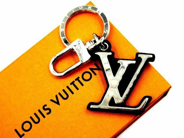 ■未使用品 Louis Vuitton ルイヴィトン M00971 キーリング ポルトクレ LV クラシック カウハイドレザー ノワール キーホルダー 