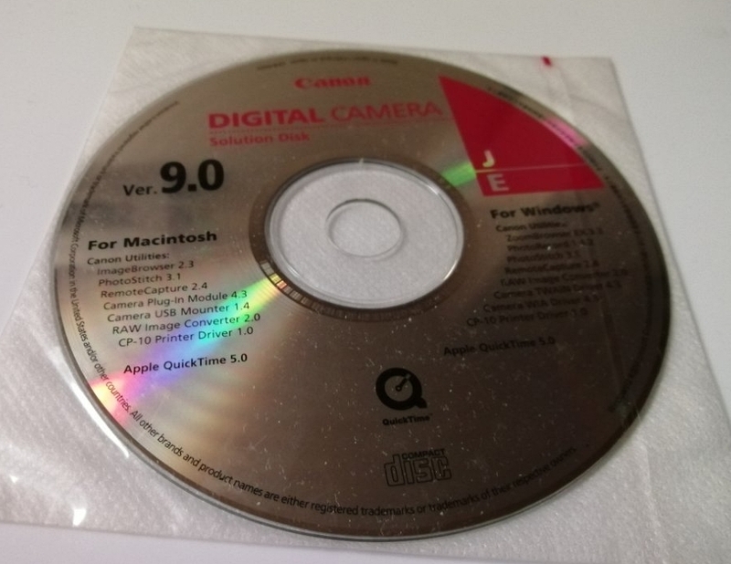 Canon DIGITAL CAMERA Solution Disk Ver.9.0