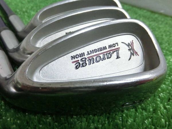 ♪Larouge ラルージュ LOW WEIGHT IRON / 5番～9番・P・S アイアン パター 8本セット 純正カーボンシャフト フレックス SR A1632♪