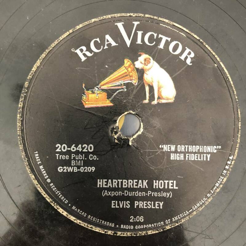 Elvis Presley / RCA Victor 20-6420 / 78rpm / Heartbreak Hotel / エルヴィス・プレスリー