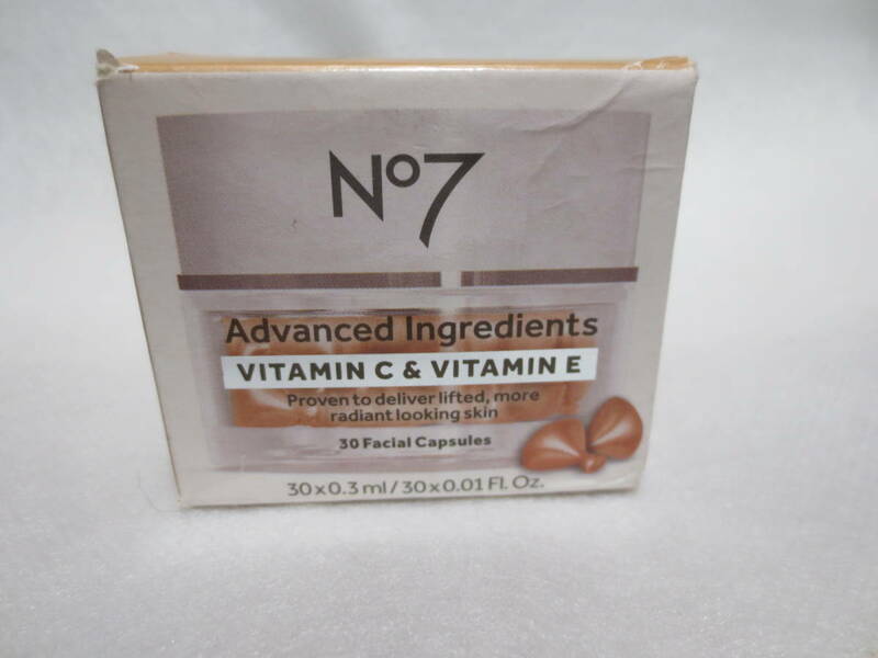 新品 No7 ナンバーセブン ビタミンC&E カプセル 美容液 セラム Advanced Ingredients Vitamin C & Vitamin E Facial Capsules