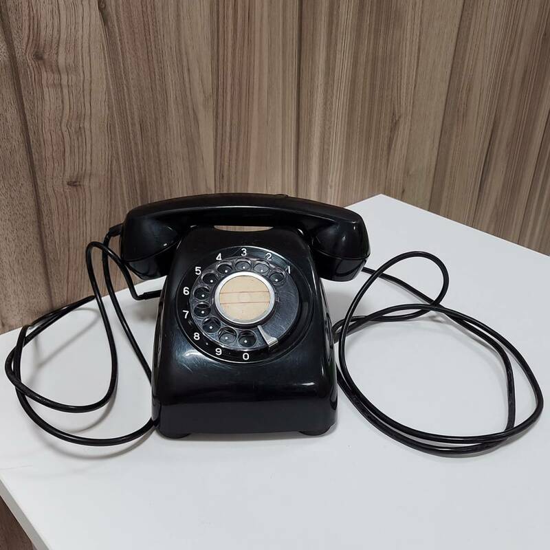 黒電話 日本電信電話公社 昭和レトロ 600-A2 1967年 中古 動作未確認◆20187