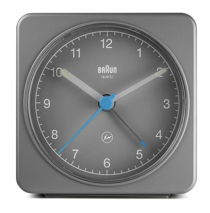 BRAUN×fragment design Classic Analogue Alarm Clock ブラウン×フラグメント アラーム置き時計 目覚まし時計 グレー