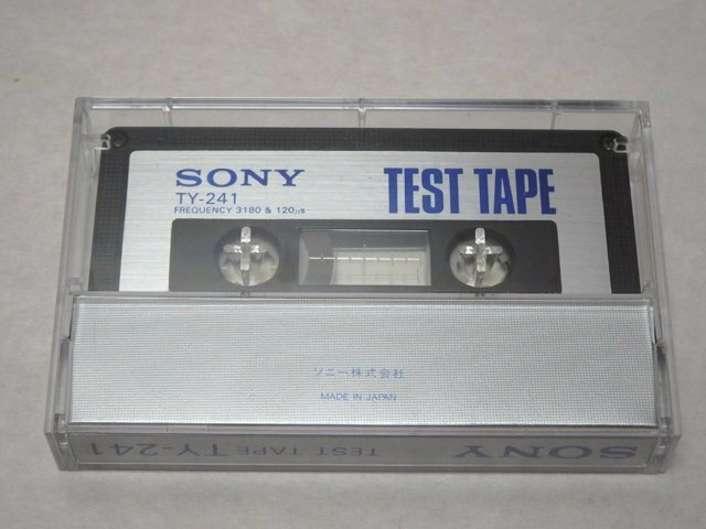 SONY ソニー テストテープ FREQUENCY 3180&120μS TY-241 カセットテープ