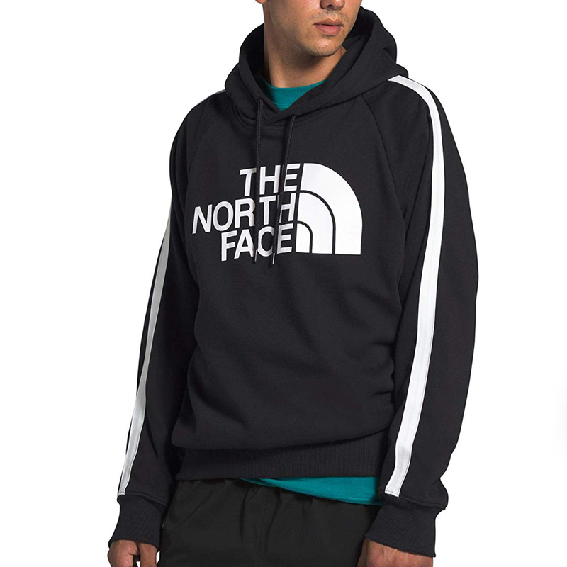 【新品本物 USA購入】THE NORTH FACE ノースフェイス ■ Striped Ambition Hoodie ■ ブラック / L ■ロゴ スウェット パーカー 海外限定