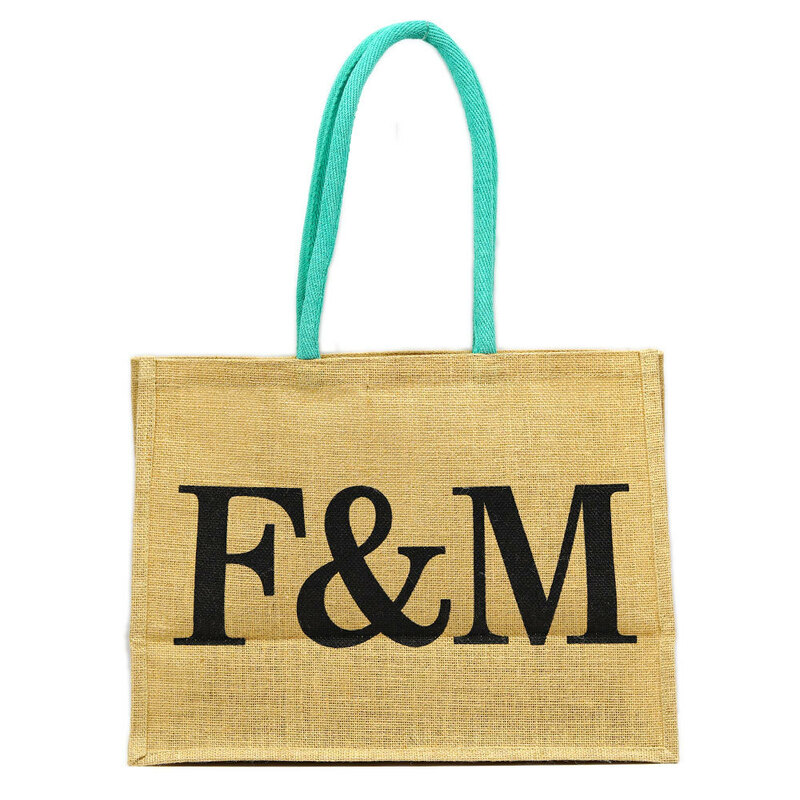 フォートナムアンドメイソン F&M エコバッグ ジュートバッグ Fortnum&Mason Jude Fortnum's Bag for Life（Medium）Beige/Blue 2037876