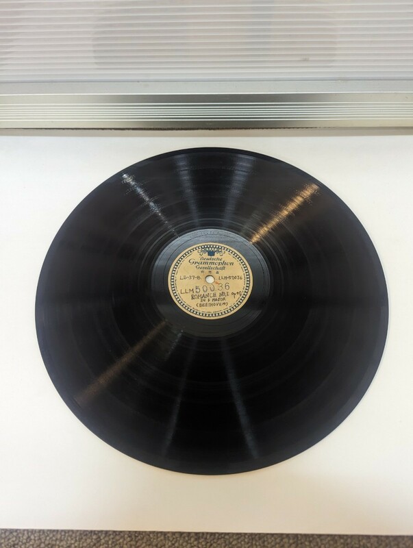 SP盤レコード　ルドルフ・ケッケルト　ベートーヴェン　ロマンス第1番/第2番　非売品　Deutsche　Grammophon　再生未確認