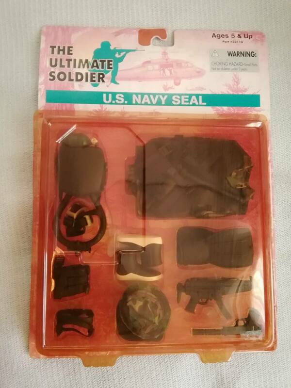 ザ・ウルチメイト・ソルジャー（ＧＩジョーみたいな）／THE ULTIMATE SOLDIER★US.NAVY SEAL（海兵隊？）の装備品★１９９８年製