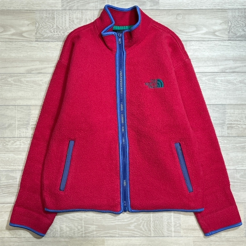 THE NORTH FACE/ザ ノースフェイス/90s/三角タグ/日本製/サテンパイピング ジップアップフリースジャケット/NAW3262/ピンク/ビンテージ/L