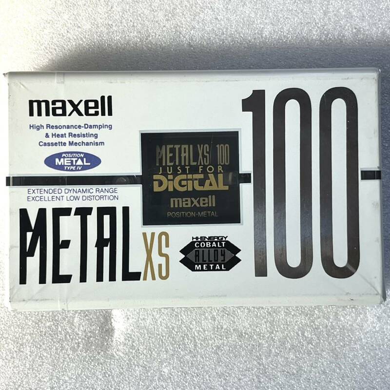 希少 送料込 ★日立 maxell METAL XS 100 メタルカセットテープ 100分 未開封