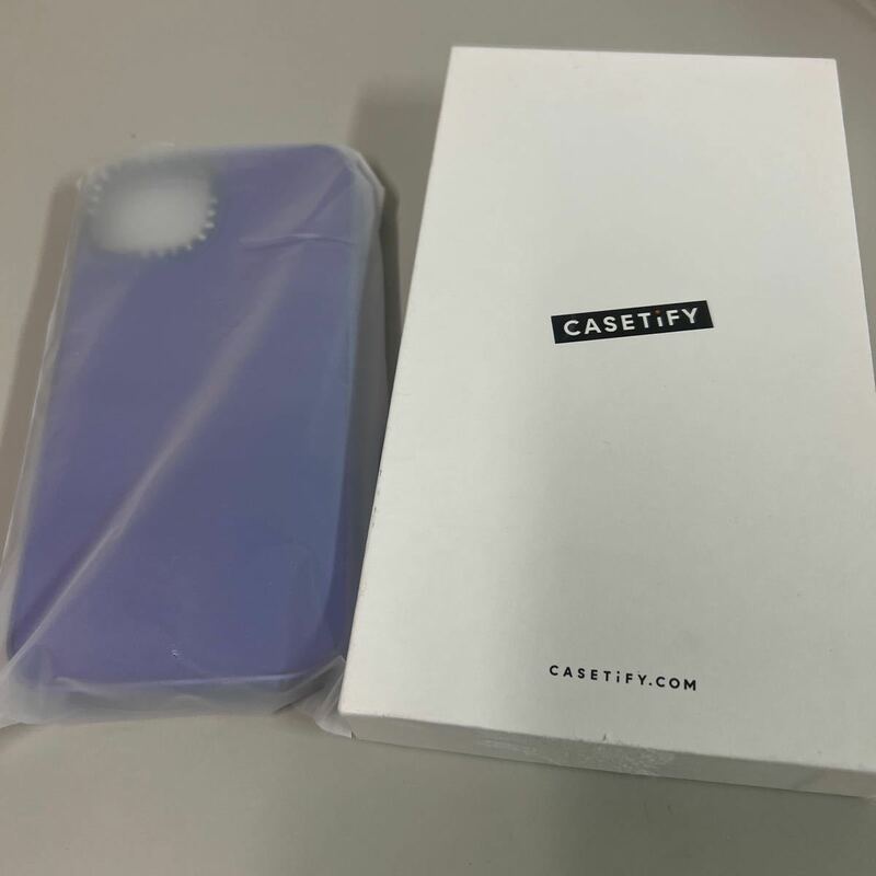 511p1060@ casetify (ケースティファイ) ミラーケース iPhone 13用 Magsafe対応 - Purple Disco on Purple
