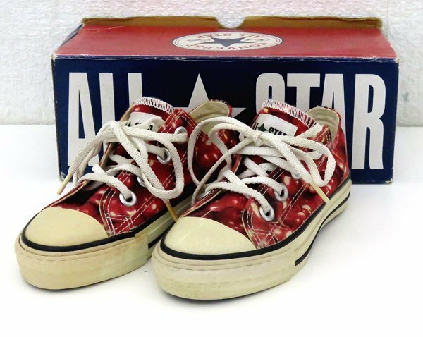 CONVERSE ALL STAR/コンバース オールスター ローカットスニーカー CHERRY/チェリー さくらんぼ フルーツ 17.0cm 現状品