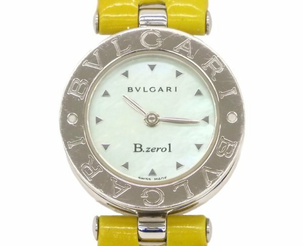 BVLGARI/ブルガリ B zero1 BZ22S レディース クォーツ グリーンシェル文字盤 腕時計 ビーゼロワン