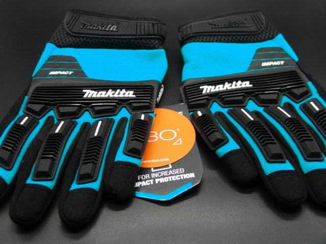 【人間用】マキタ耐衝撃グローブ Makita Unisex T 04248 Advanced Impact Demolition Gloves , Teal/Black, Medium US