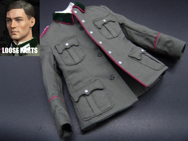 【 Walkre 】1/6ドールパーツ：Facepool製：WWII ドイツ軍参謀将校 礼装用上着（記章付き）【ワルキューレ作戦版】