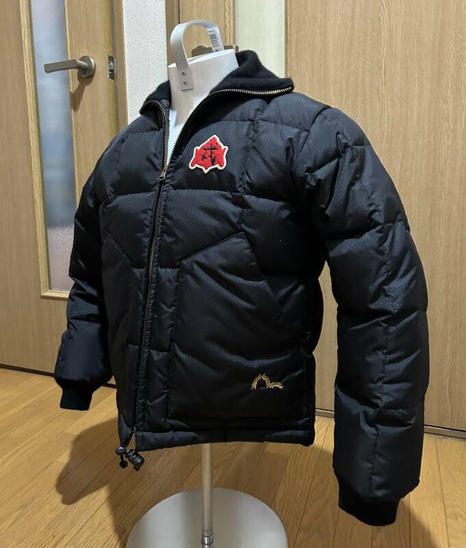 エヴィス　ダウンジャケット　 evisu 山根　34 ブラック　美品