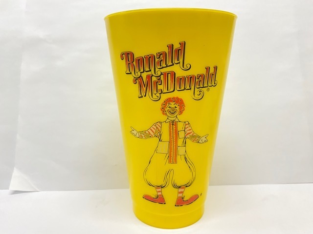 訳あり特価 ! 【 ラスト1点 】 70's マクドナルド ロナルド プラカップ コップ タンブラー / McDonald's Ronald Plastic Cup 管理V6