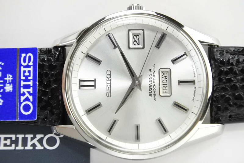 ☆☆☆希少なモデル　1967年製　SEIKO セイコー　ビジネスA　8346-8030　27石　自動巻紳士腕時計　新品SEIKOベルト　国産名機逸品