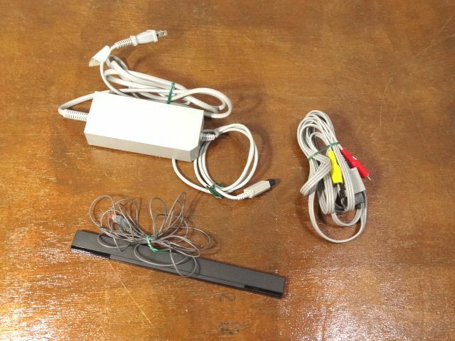 Wii AC ADAPTER アダプター RVL-002 SENSOR BAR センサー バー RVL-014 ケーブル 3点 保証 ②