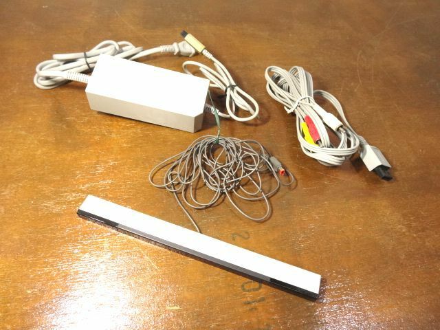Wii AC ADAPTER アダプター RVL-002 SENSOR BAR センサー バー RVL-014 ケーブル 3点 保証 ④