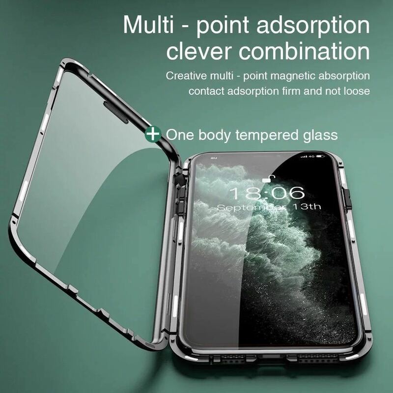 【2個セット】激安 即決 新品 スマホケース カバー iPhone 13 mini 用 クリア 強化 前後 両面 フル 保護 薄型 スリム
