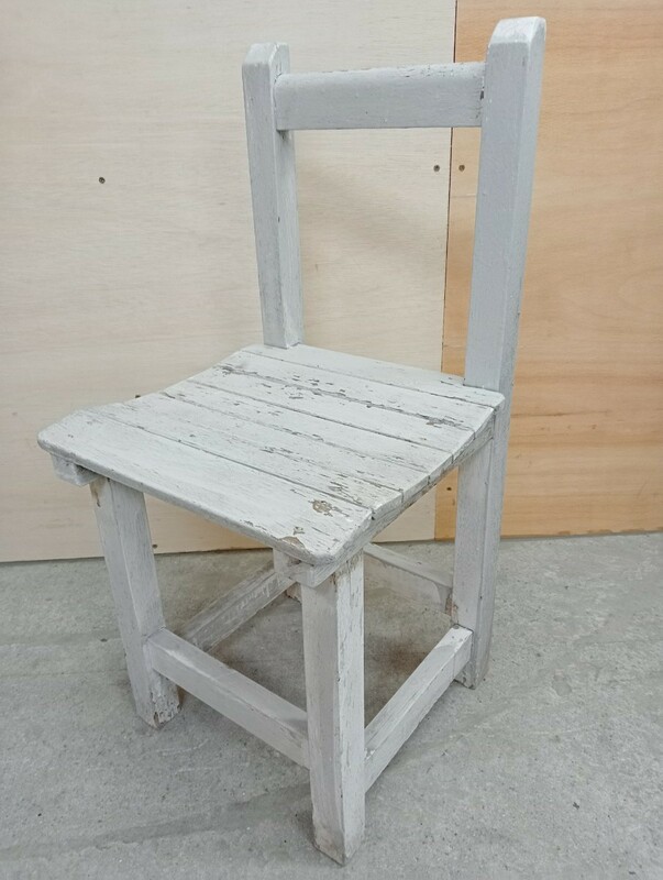 奈良発 木製の椅子 昭和レトロ アンティーク いす イス 子供イス 学校椅子 学習椅子 直接引き取り可能