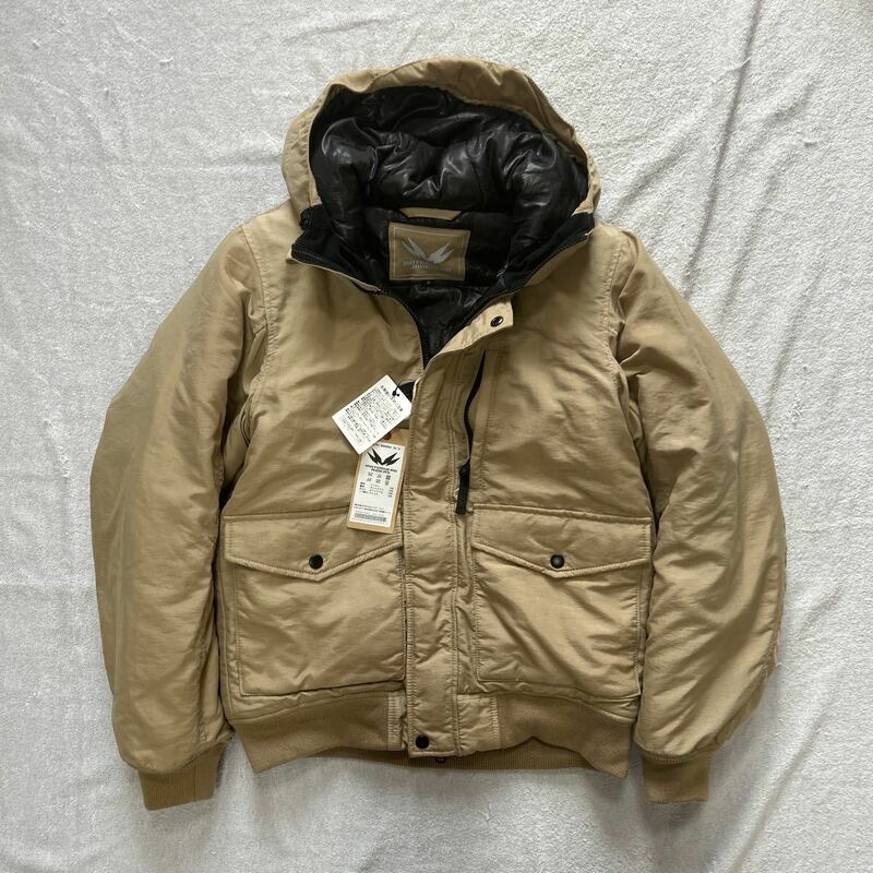 アウトレット処分 MOTORHEAD 中綿入りライディングジャケット BEIGE Sサイズ モーターヘッド ライディングジャケット 防寒 防風 A60131-26