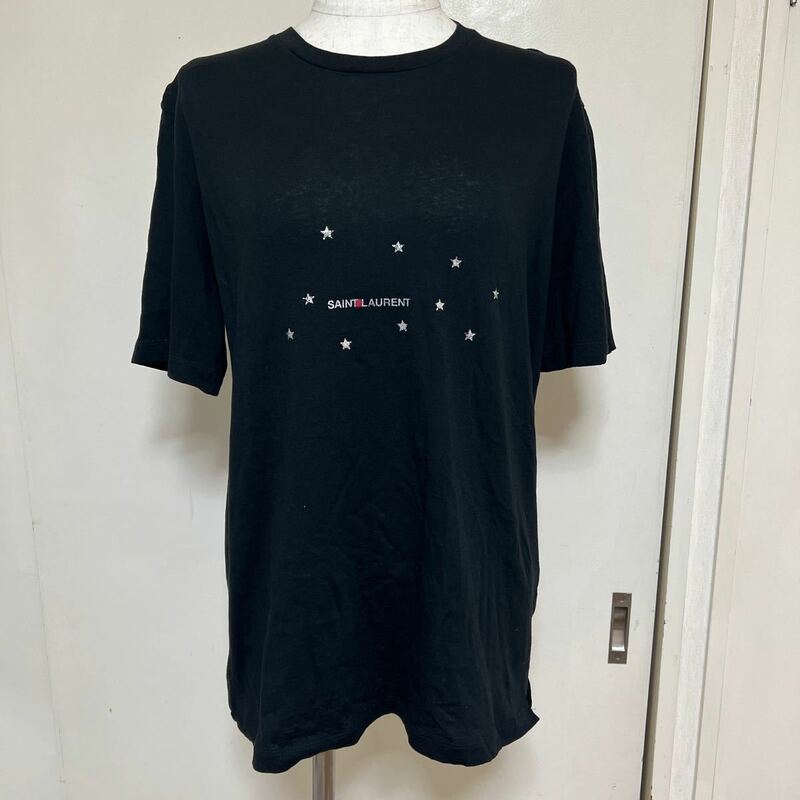【美品】SAINT LAURENT サンローランパリ スタープリント ロゴ Tシャツ size XS メンズ