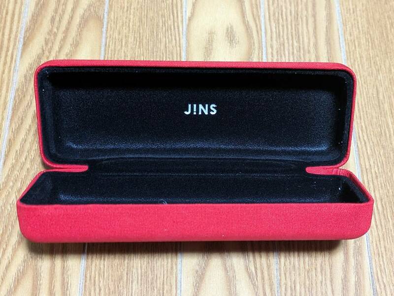 JINS メガネケース レッド 赤 ジンズ メガネ入れ 眼鏡ケース めがねケース 新品未使用