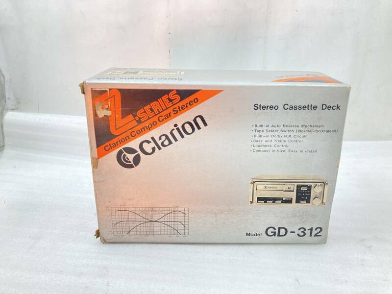 貴重品！　●Clarion/クラリオン GD-312A カセットデッキ アンプ 旧車　在庫未使用品