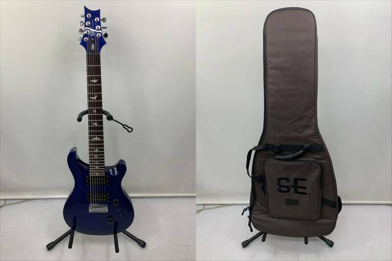 92-KK126-170s PRS SE custom 7-String ポール・リード・スミス 7弦 エレキギター ケース付 動作確認済