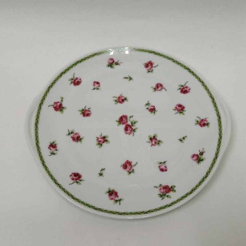 ■24011806　BERNARDAUD LIMOGES　ベルナルド　リモージュ　B&Bプレート　盛り皿　サービスプレート　ローズ　薔薇の花　保管品