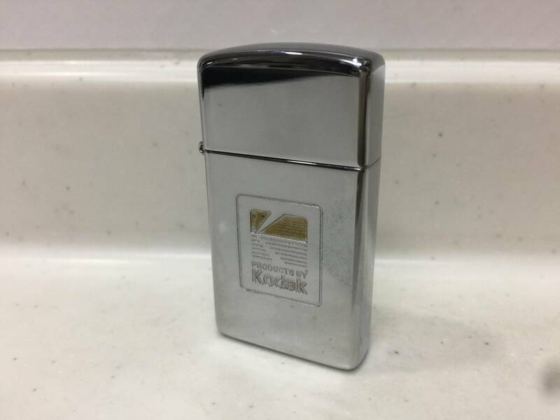 Zippo　ジッポー　スリム　Kodak　コダック　02年製　　　T342　　　　KJ1