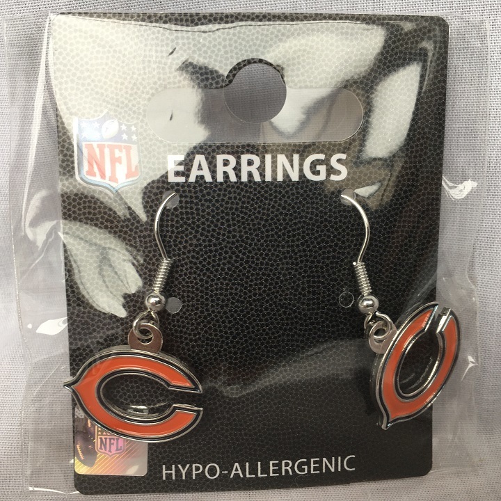 NFL シカゴ ベアーズ CHICAGO BEARS ペア　ピアス フックピアス 正規品 3389