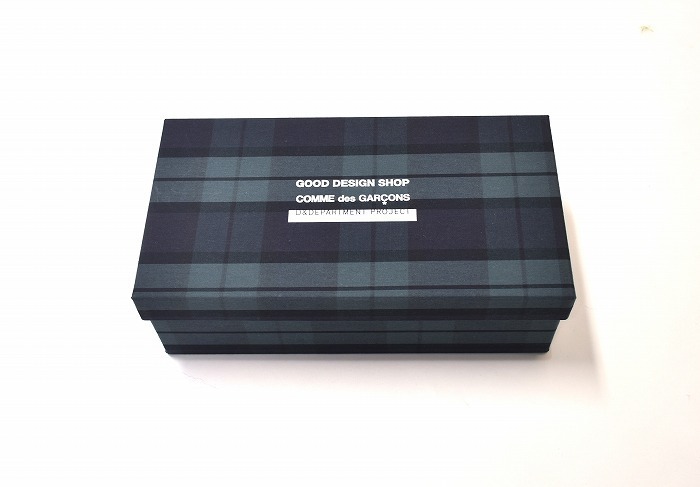 GOOD DESIGN SHOP COMME des GARCONS×D&Department(グッドデザインショップコムデギャルソン)CHECK SHOES BOXチェックシューズボックス箱