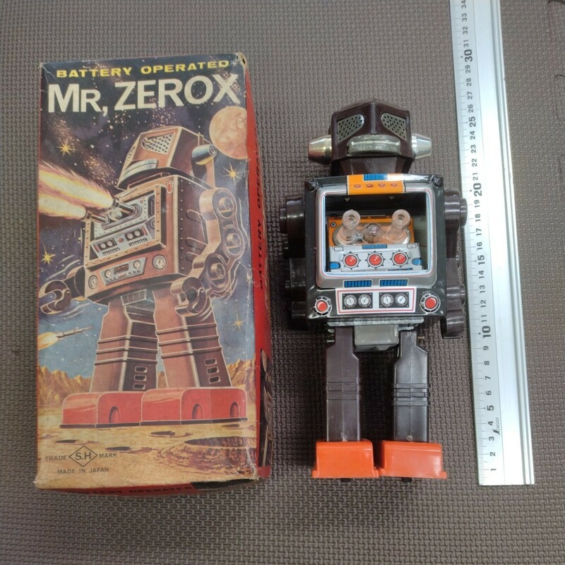 MR, ZEROX ブリキ　ロボット　昭和　レア　レトロ　希少　箱付き　日本製　おもちゃ　玩具　当時物