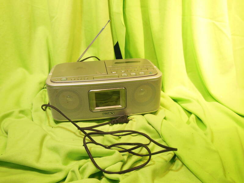 w240126-022A5 SONY CFD-E500TV CDラジオカセ 通電視聴確認済 ソニー ラジオ CD カセットテープ 