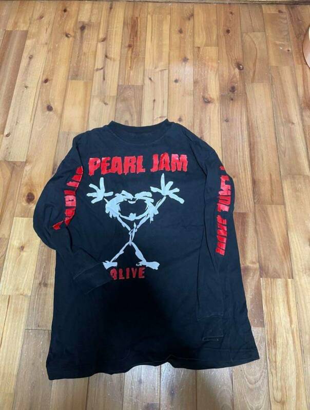 vintage pearl jam 袖プリ　long sleeve tシャツ