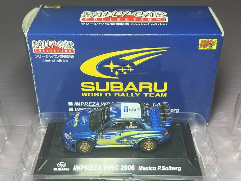 ラリージャパン開催記念 限定 シーエムズ 1/64 スバル インプレッサ WRC 2006 メキシコ CM's limited SUBARU IMPREZA P.Solberg rally