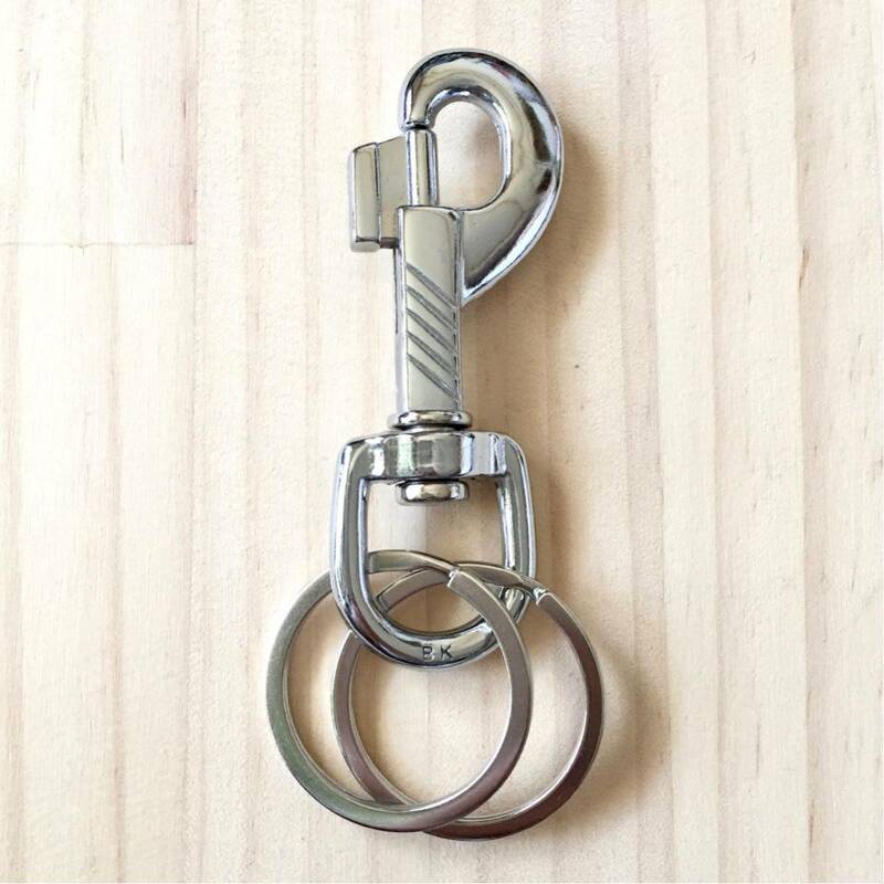 新品同様 BEAMS Silver Keyholder ビームス シルバー キーホルダー 亜鉛合金製 リング付 EDC ACCESSORIES エブリデイキャリー アクセサリー