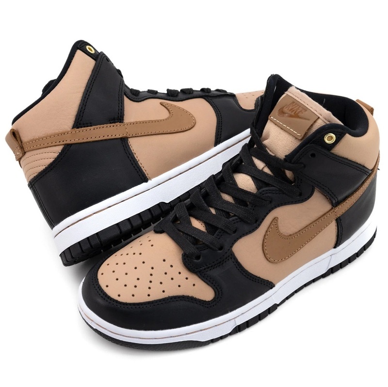 ナイキ W ダンク ハイ LXX MENS:25cm 定価15950円 ブラック/ベージュ バケッタタン WMNS DUNK HIGH LXX スニーカー