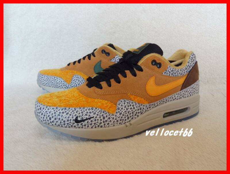 国内正規 atmos AIR MAX 1 PREMIUM QS SAFARI FLAX 27.5cm US9.5 未使用新品 アトモス エアマックス1 サファリ フラックス