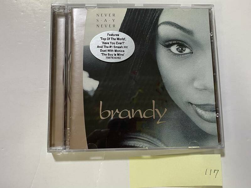 CH-117 輸入盤 BRANDY NEVER SAY NEVER ブランディ THE BOY IS MINE TOP OF THE WORLD/洋楽 R&B