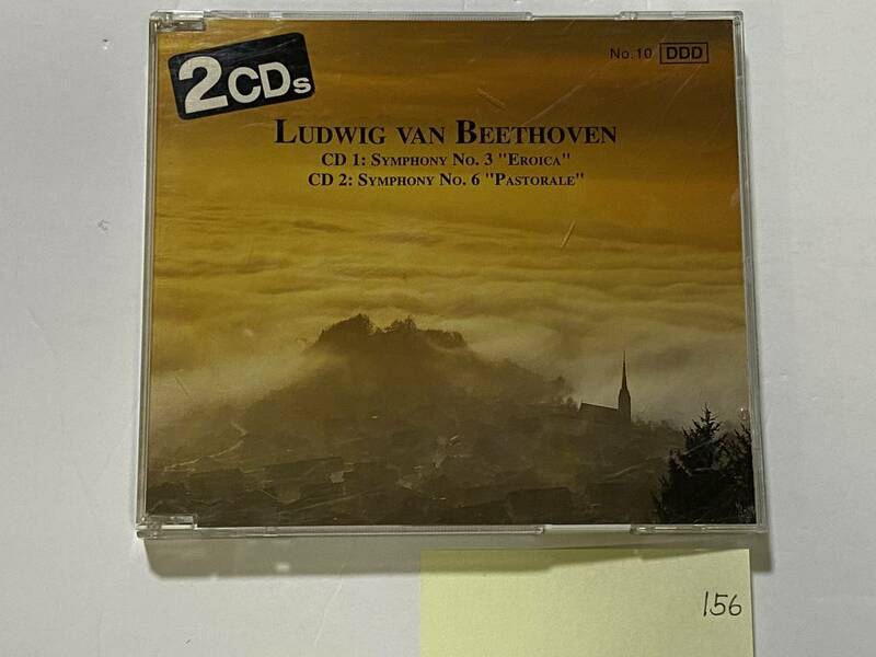 CH-156 LUDWIG VAN BEETHOVEN 2CD ベートーベン 交響曲 第3番 英雄 第6番 田園 2枚組/クラッシック