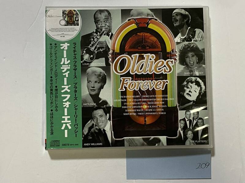 CH-209 Oldies Forever CD オールディーズ フォーエバー UNCHAINED MELODY 煙が目にしみる プラターズ 幸せの黄色いリボン サンタナ/洋楽