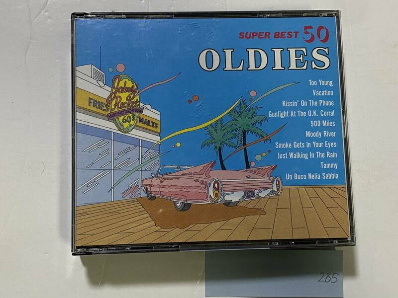 CH-285 SUPER BEST 50 OLDIES 2CD 2枚組 Too Young Vacation Kissin' On The Phone 500Miles Moody River Tammy エルヴィスプレスリー/洋楽